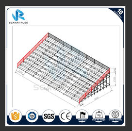 Safe Plastic Stadium Seats Steel Frame Volleyball Tribune For Temporary Use